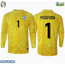 England Jordan Pickford #1 Keeper Bortedrakt EM 2024 Langermet
